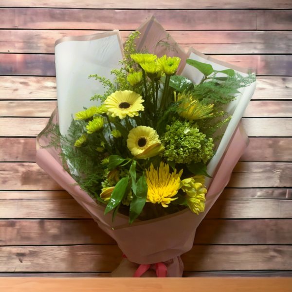 Calgary-floris-yellow-gerberas-bouquet