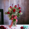 calgary red roses arrangement