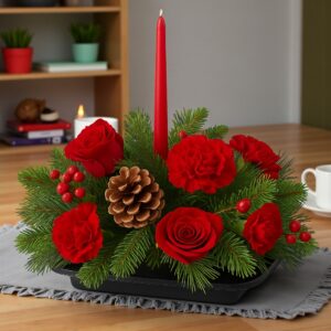 Christmas Kiss Centerpiece