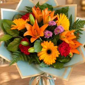 Vibrant Lily and Gerbera Bouquet 1.png